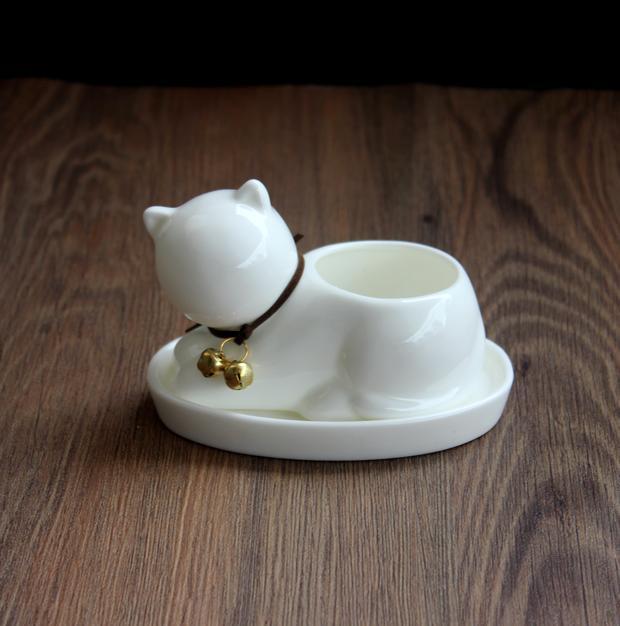 Cat Ceramic Planter pot Decor